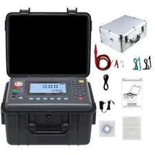 Digital 15kV High Voltage Insulation Tester with Range 0.01MΩ～50TΩ USB Interface
