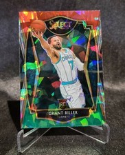 2020-21 Panini Select Grant Riller Cracked Ice Premier Level RC #166 HORNETS