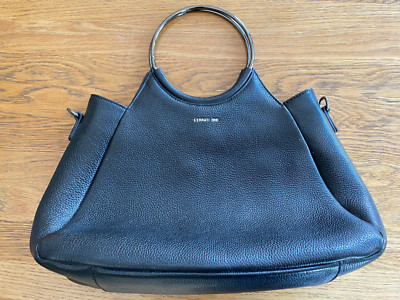 Cerruti 1881 Tasche Leder Handtasche schwarz