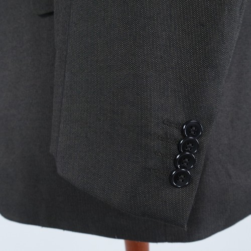 Mens Dark Brown Blazer 48L UK Size Textured Sport Coat Jacket - Picture 9 of 12