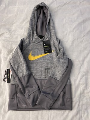 Nike Boys Therms Dri-fit Hoodie With Hood Size S