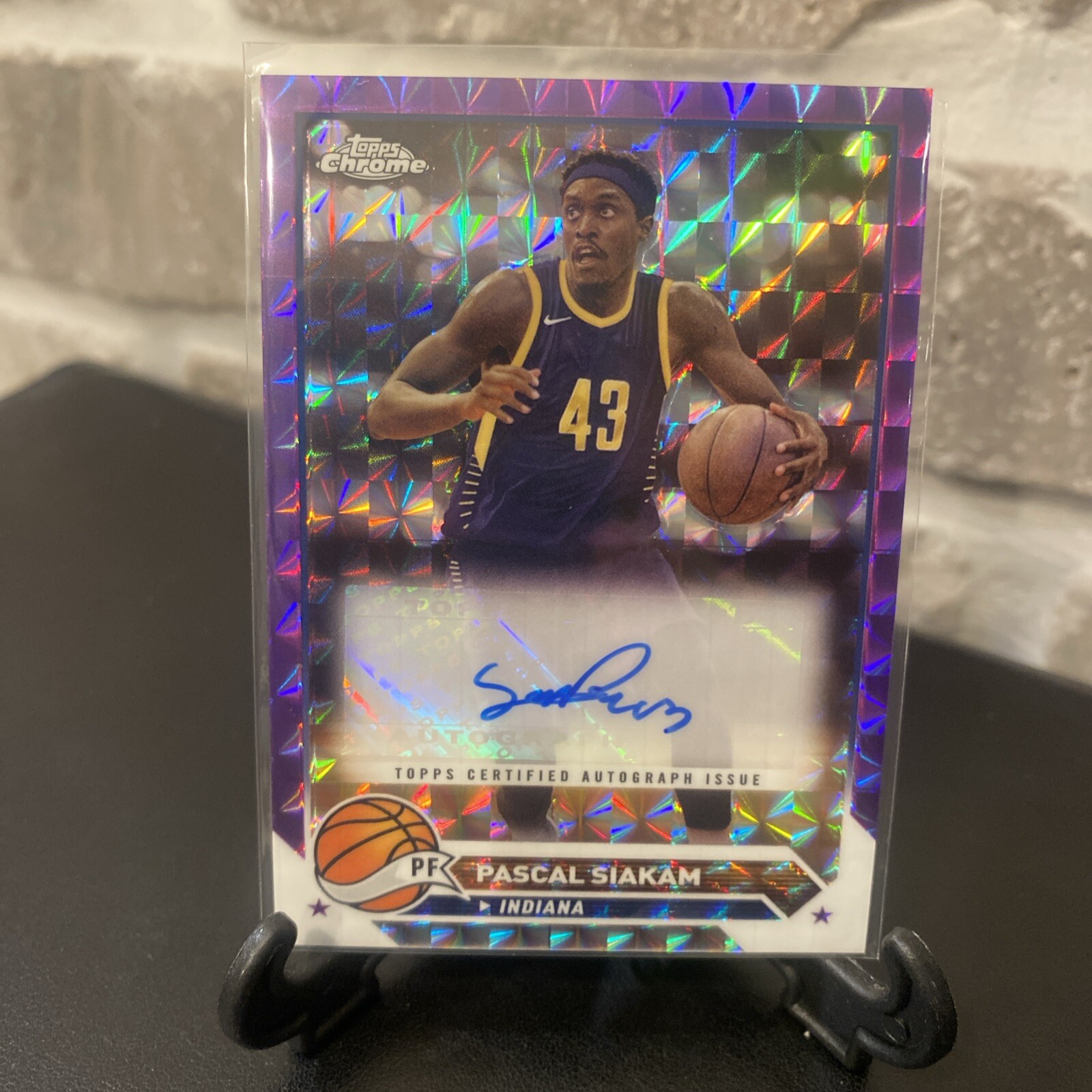 Pascal Siakam NOIR auto NBA 噴き出し 3/5