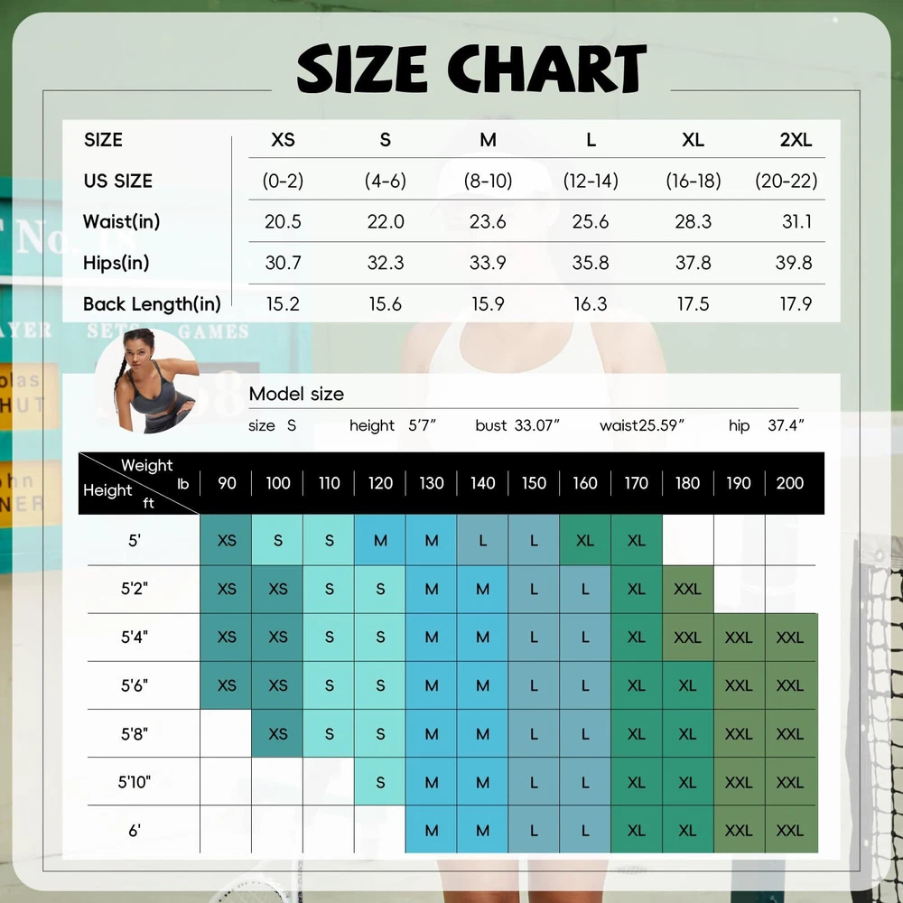 Womens Tennis Skirt with Pockets Shorts Crossover High Waisted Athletic Skort...