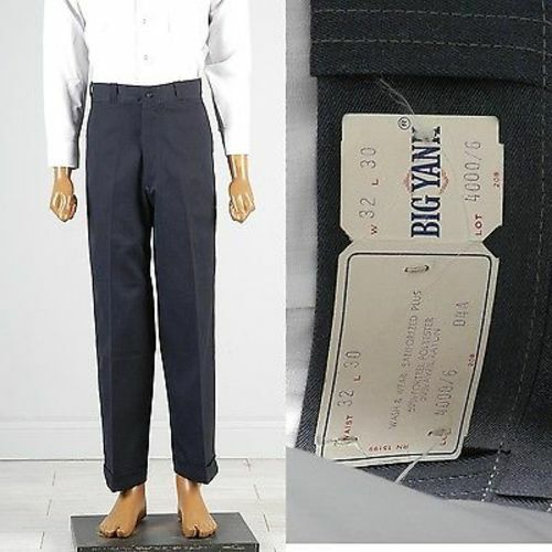 32x30 Deadstock Mens Vintage 1960s 60s Big Yank Sanforized Blue