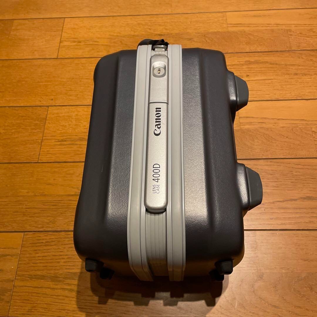 Canon 400D Plastic Hard Lens Case -Grey- w/two keys From Japan