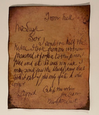 From Hell Letter Jack the Ripper Historical D...