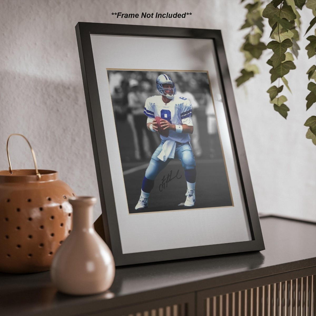川久保ジョイ 写真 額装済 約42x42cm サイン入りシール ED7 Troy Aikman Dallas Cowboys Legend Signed Photo Autograph Print | eBay