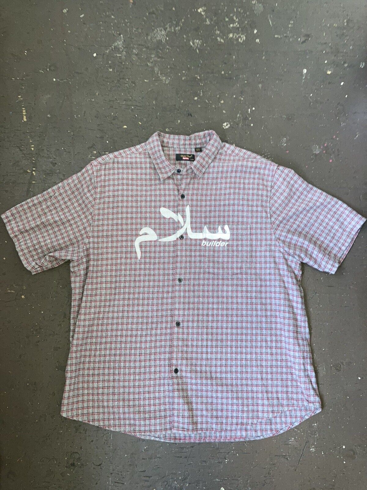 Supreme Undercover Flannel Shirt Grey Plaid Size XL Arabic Builder ...