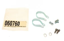 Water Bottle Cage Mounting Hardware Clips for 1-1/8" Tube Silver NEW NOS