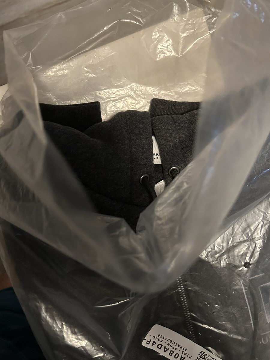 バーバリー NEW Mens Burberry Zip Up Hoodie Charcoal grey Size Small | eBay
