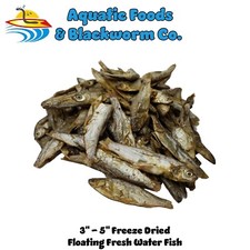 10-lbs 3"- 5" Freeze Dried Fish for Monster Fish, Piranhas, Turtles. Cat Treats