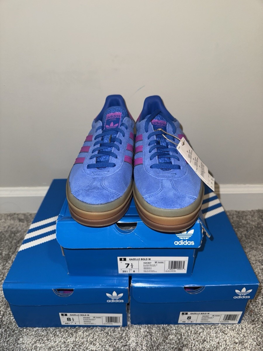 NEW Adidas Originals Women's Gazelle Bold Shoes IG4367 Blue NEW Adidas Originals Women's Gazelle Bold Shoes IG4367 Blue