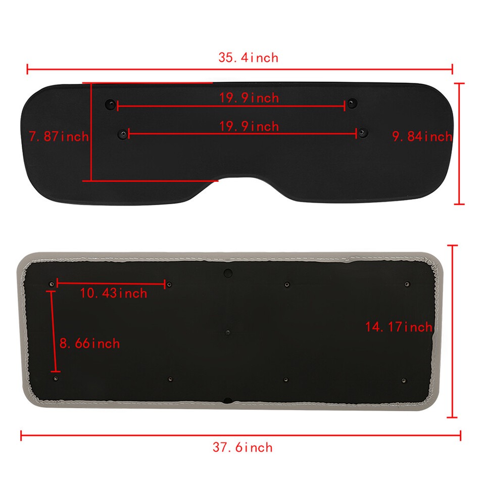 Rear Golf Cart Cushion Set For EZGO RXV GTW Golf Cart Rear Seat Kit