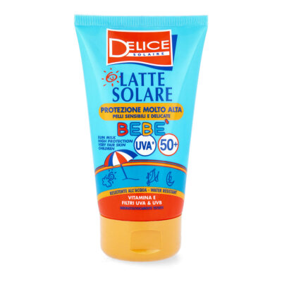 DELICE Kinder Sonnenmilch LSF 50+ UVA UVB Vitamin E 100ml Sonnenschutz