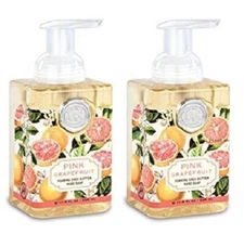 Michel Design Works Pink Grapefruit Foaming Hand Soap ~~ Set of 2 ~~