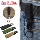 2x Tactical Molle Buckle Belt Hook Carabiner Key Chain Key Clip Belt Accessories