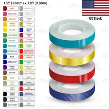 1/2" Vinyl Pinstriping Stripe Car Body Styling Tuning Tape Decal Sticker 12mm