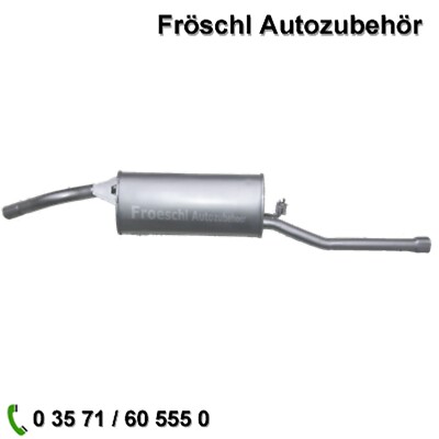 Endschalldämpfer Auspuff hinten für Skoda Felicia 1.3 ECO a*