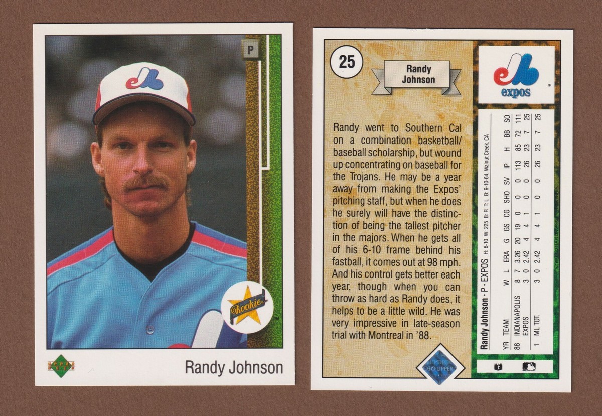 その他 RANDY JOHNSON ROOKIE Randy Johnson - RATED ROOKIE 1989 Donruss - MULTIPLE ERRORS