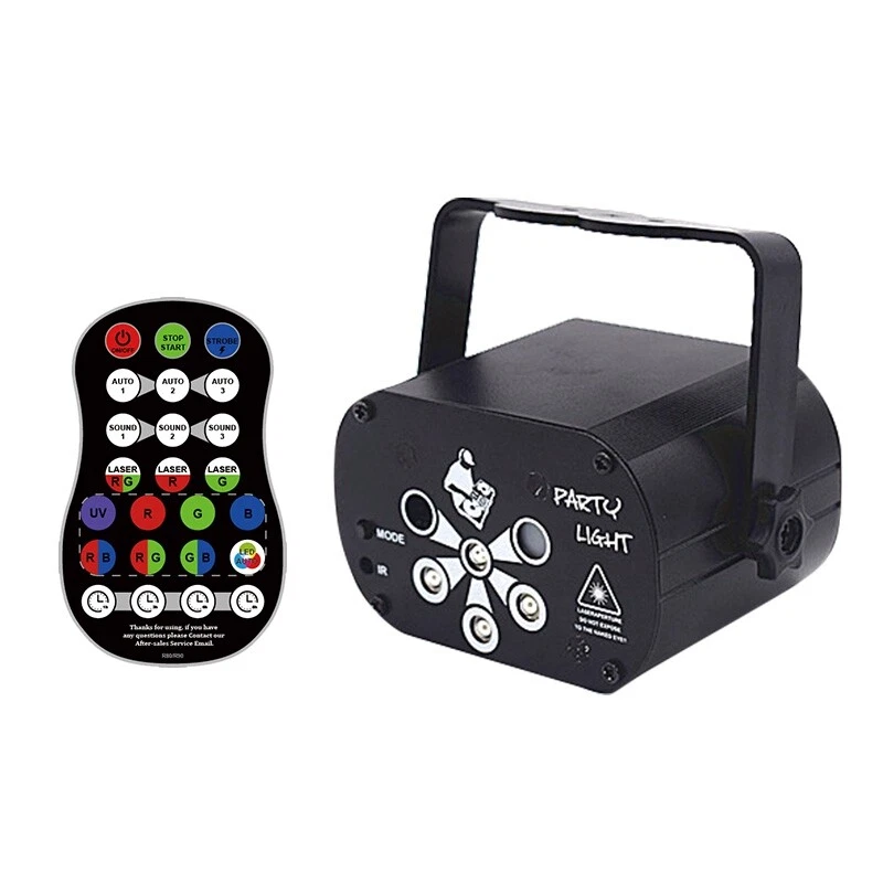 60/120 Pattern RGB Portable LED Stage Laser Lights DJ KTV Projector Disco Lamp - Image 3 of 4