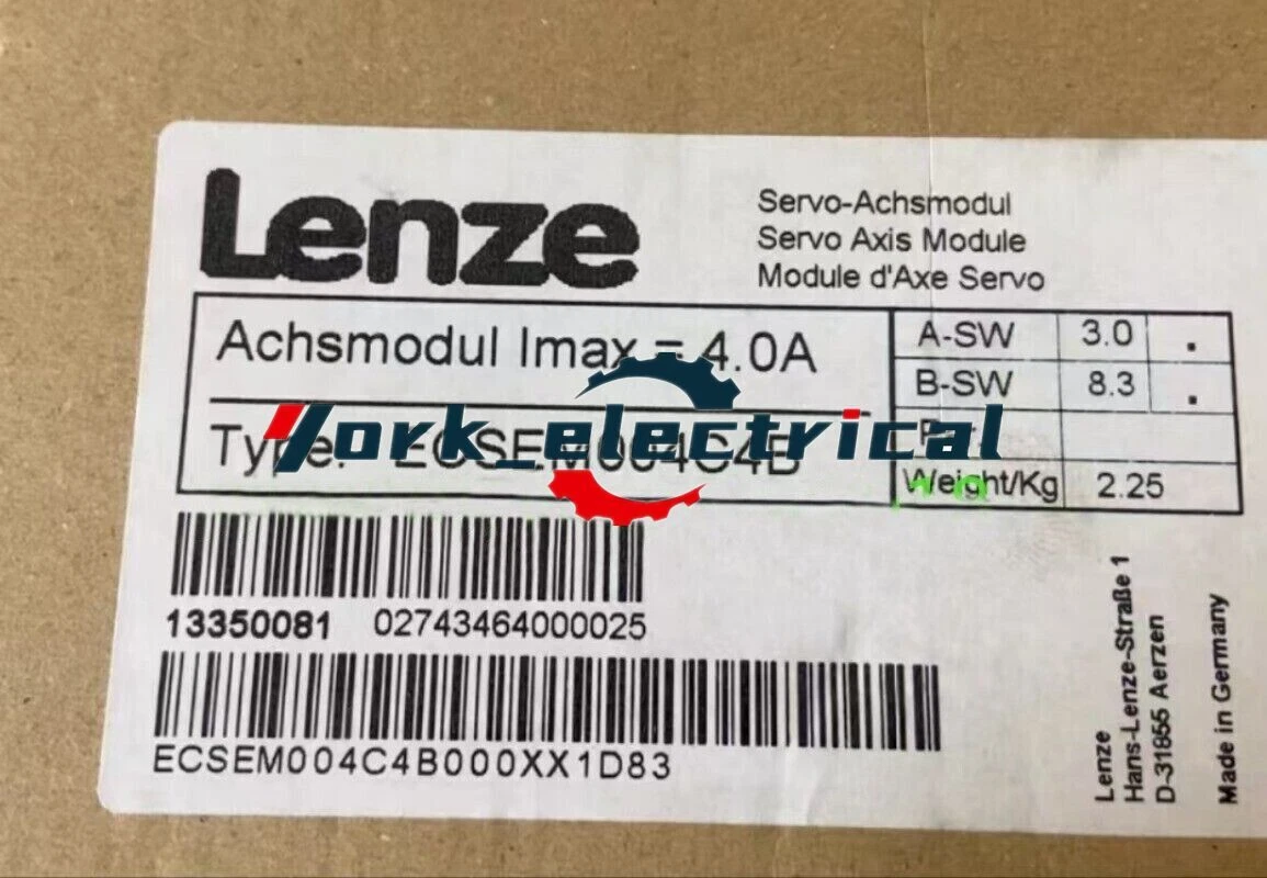 ECSEM008C4B New Sealed Lenze Frequency Inverter ECSEM008C4B