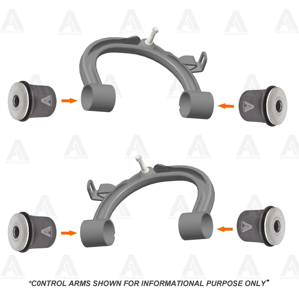 Front Rear Upper & Lower Control Arm Bushing Kit 18p For LandCruiser Lexus LX470 - Image 2 of 4