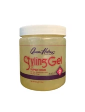 Queen Helene Hair Styling Gel Super Hold #9 Alcohol-Free 16 Oz (1 New)