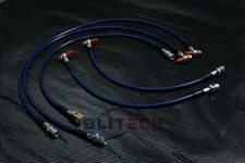 Blue Braided Stainless Brake Hose Kit Fit 2001-2007 Silverado/Sierra 2500HD/3500