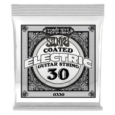 Ernie Ball .030 SLINKY COATED NICKEL WOUND ELECTRIC GUITAR STRINGS 6 PACK P00330