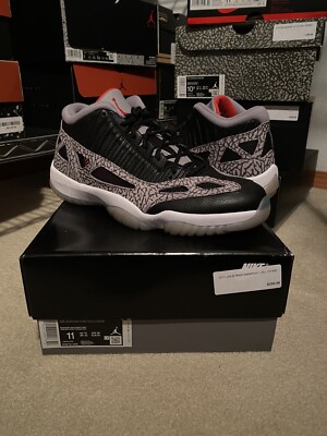 Air Jordan 11 Retro Low IE ‘Black Cement’ 919712-006 Shoes Size 11