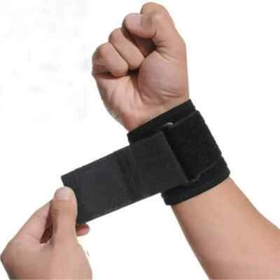 EBUYERFIX Adjustable Hand Wrist Support Wrap Brace Sports Arthritis Tendon Sprain Black UK