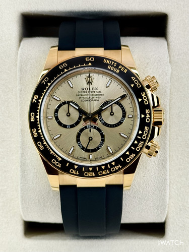 NEW 2026 Rolex Daytona 40mm 126518LN Yellow Gold Oysterflex Champagne Dial