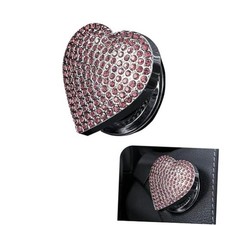 Push Start Button Cover, Heart-Shaped Car Engine Start Button Cover, Pink