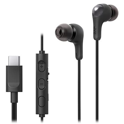 JVC HA-FR9UC-B Earphones Wired with Microphone TypeC In-ear USB Type-C 1.2m Blac