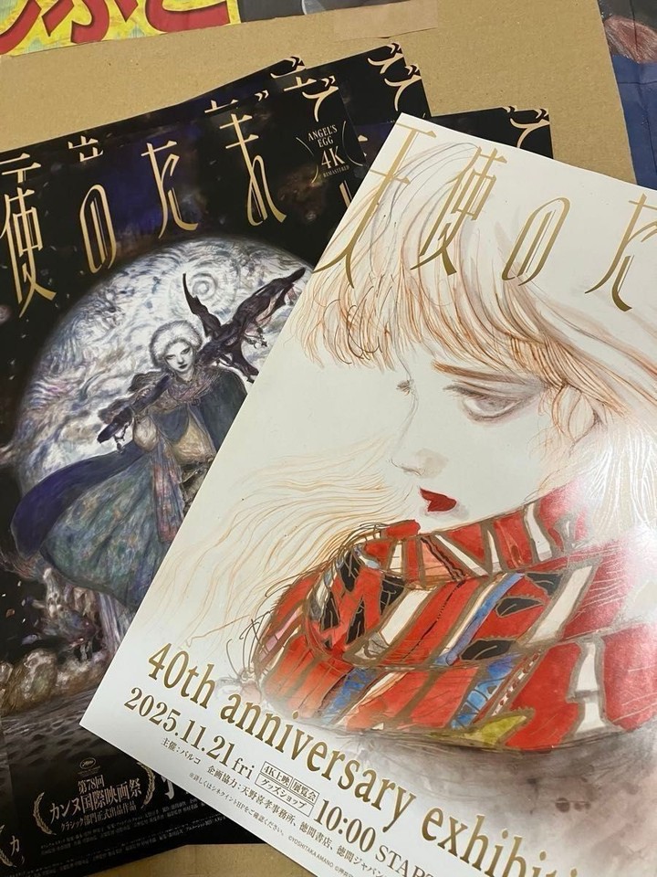 Angel’s Egg 4K Remaster Flyer Set of 2 Movie Promo Yoshitaka Amano ...