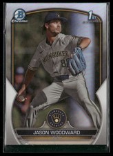 Jason Woodward Rookie 2023 Bowman Draft Chrome Refractors Milwaukee Brewers