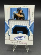2025 Panini NT Treasured Material Signatures Agustin Ramirez Gold /25 Marlins
