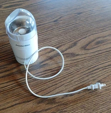 Proctor-Silex electric countertop coffee grinder model E160BY white VERY GOOD