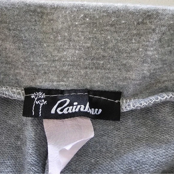 Talla M Gris Acanalado Cordón Leggings Bolsillos Informal Atletismo Informal Cómodo Foto 2 de 4