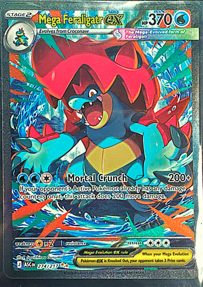 Feraligatr Mega PSA9 MINT #763 ex FERALIGATR MEGA ポケモンカード