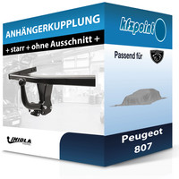 für Peugeot 807 06.2002-10.2005 Imiola HAK-POL AnhäNgerkupplung Starr Neu