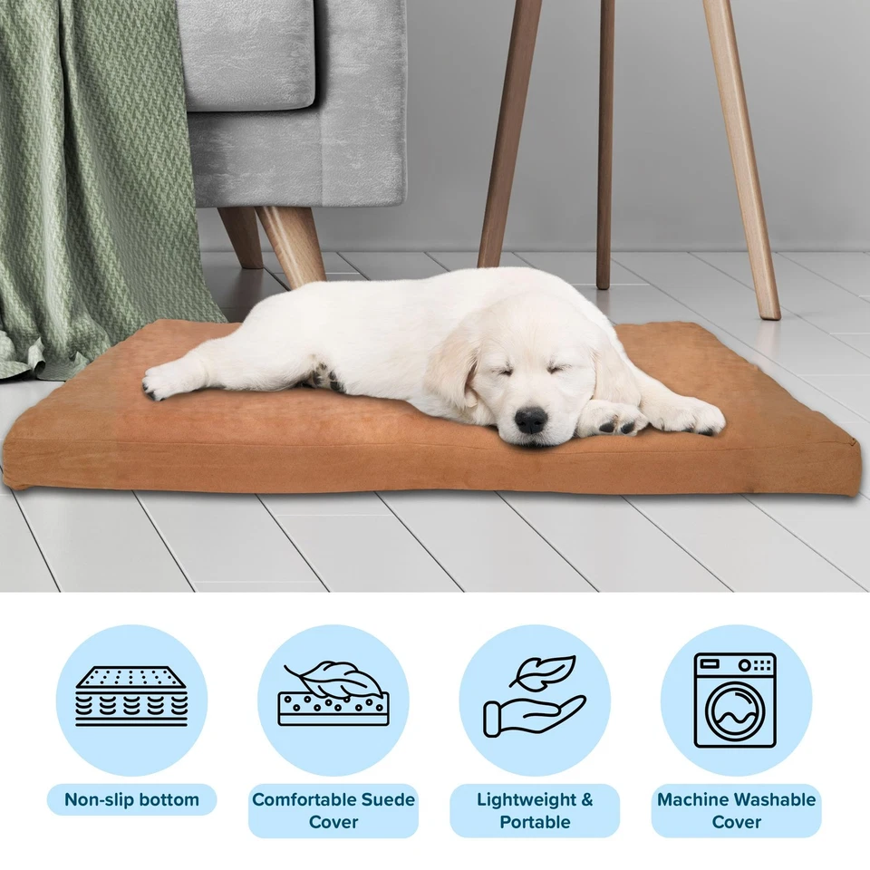 PETMAKER Orthopedic Super Foam Pet Bed - 27 x 36 inches - Clay - Image 2 of 4