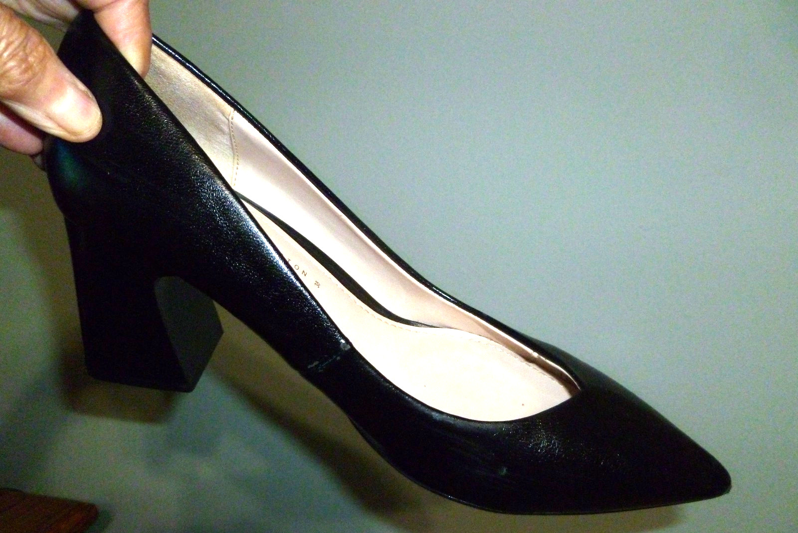 Zara Basic Collection-Pointed Black Sculptured Bl… - image 7