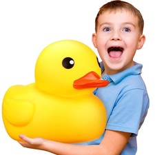 Leitee Yellow Jumbo Rubber Duck 13" Huge Large Giant Bath Rubber Duck Fun Gen...