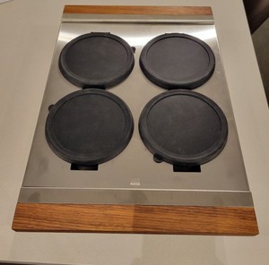 Home Refinements 225214 Walnut Serving Bin with 4 bowls by Julien FROM DISPLAY