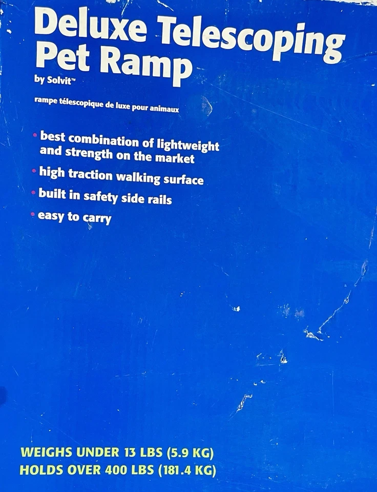 Solvit Top Paw Deluxe Telescoping Pet Ramp 39-72"L, 17"W, 4"H (400lb Capacity) - Image 2 of 4