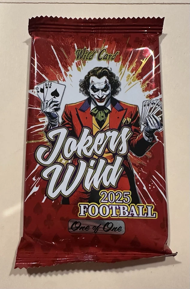 2025 Wild Card Jokers Wild Football. All Packs Contain A 1 Of 1. Factory sealed