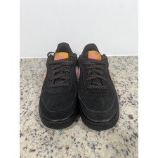 Nike Air Force 1 Low Black Pink Purple Suede Kids Shoes Size 5Y