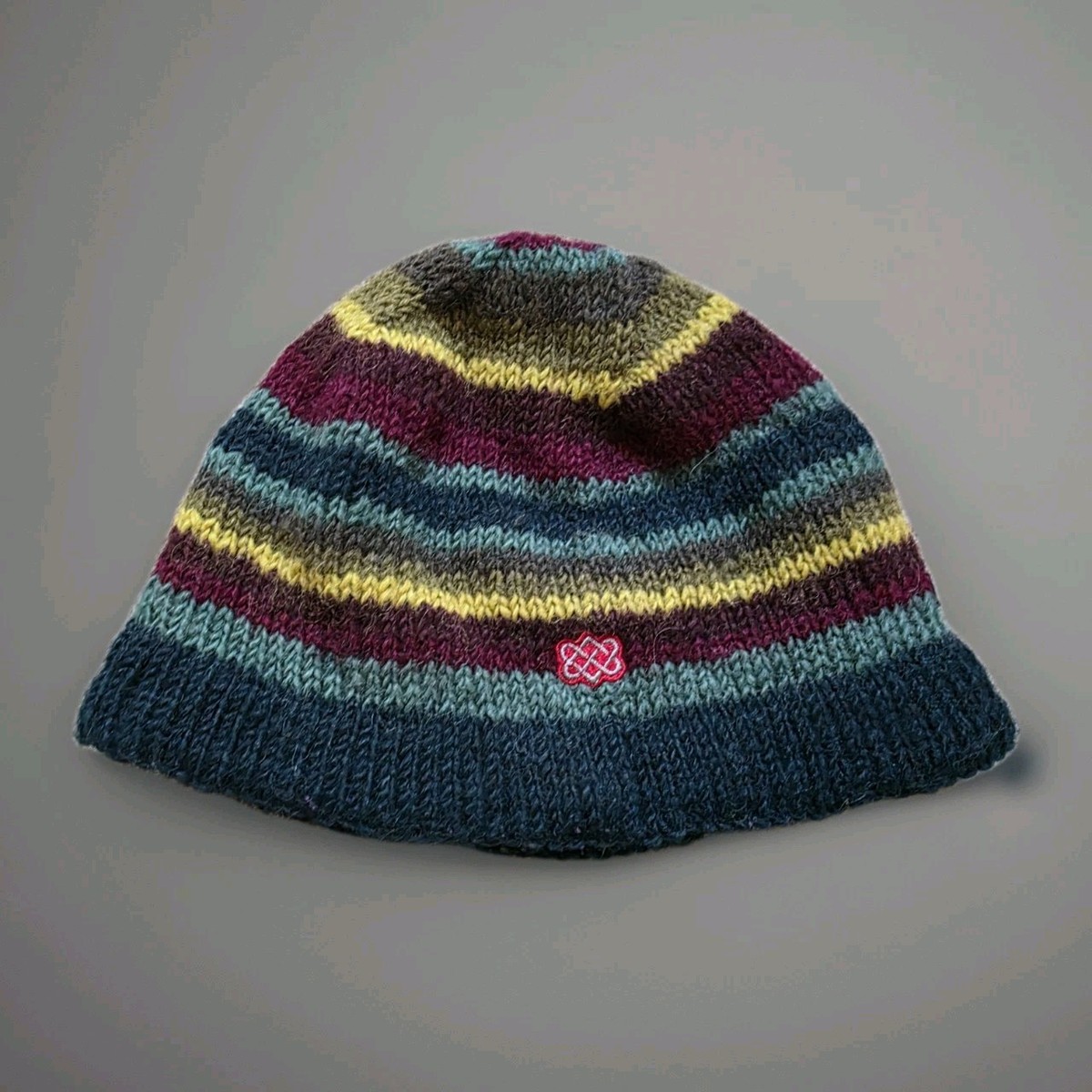 Sherpa‎ Adventure Gear Beanie Womens OS Purple Lambswool Crochet Hat Snowfall Tunisian Crochet Hat Kit - Twice Sheared Sheep main image 2