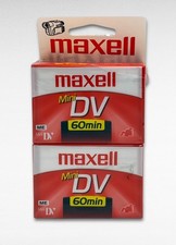 Pack of 4 MAXELL Mini DV 60-Minute ME Camcorder Tapes - DVM60SE - NEW